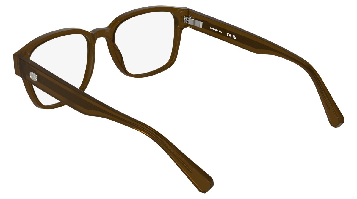 Eyeglasses Lacoste L4012 (200) color transparent brown shape rectangle 