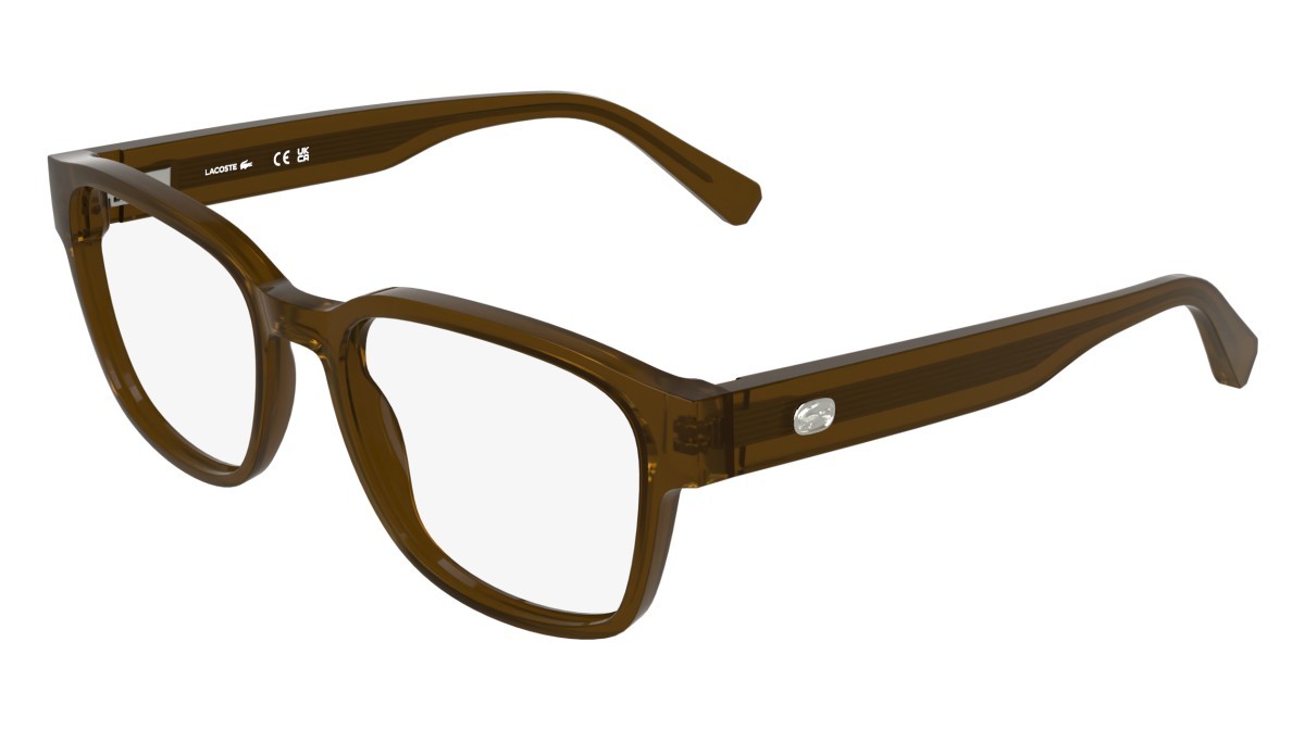 Eyeglasses Lacoste L4012 (200) color transparent brown shape rectangle 
