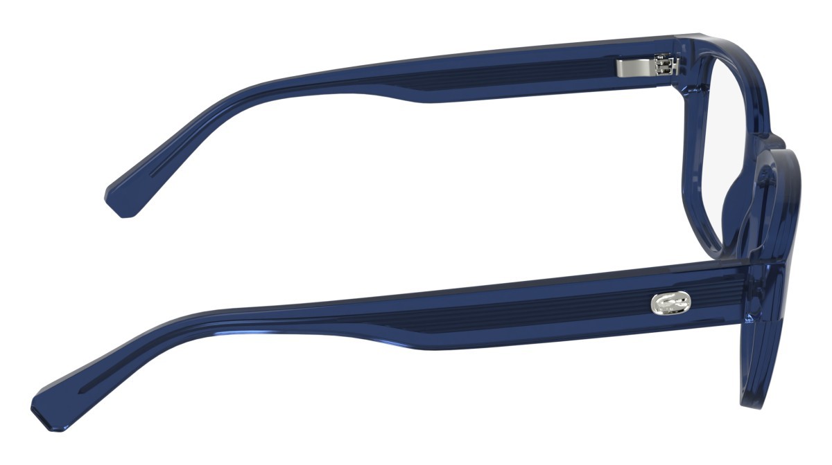 Eyeglasses Lacoste L4012 (410) color transparent blue shape rectangle 