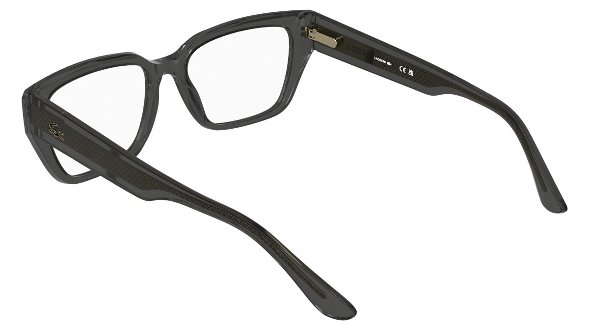 Eyeglasses Lacoste L4014 (035) color transparent dark grey shape rectangle 