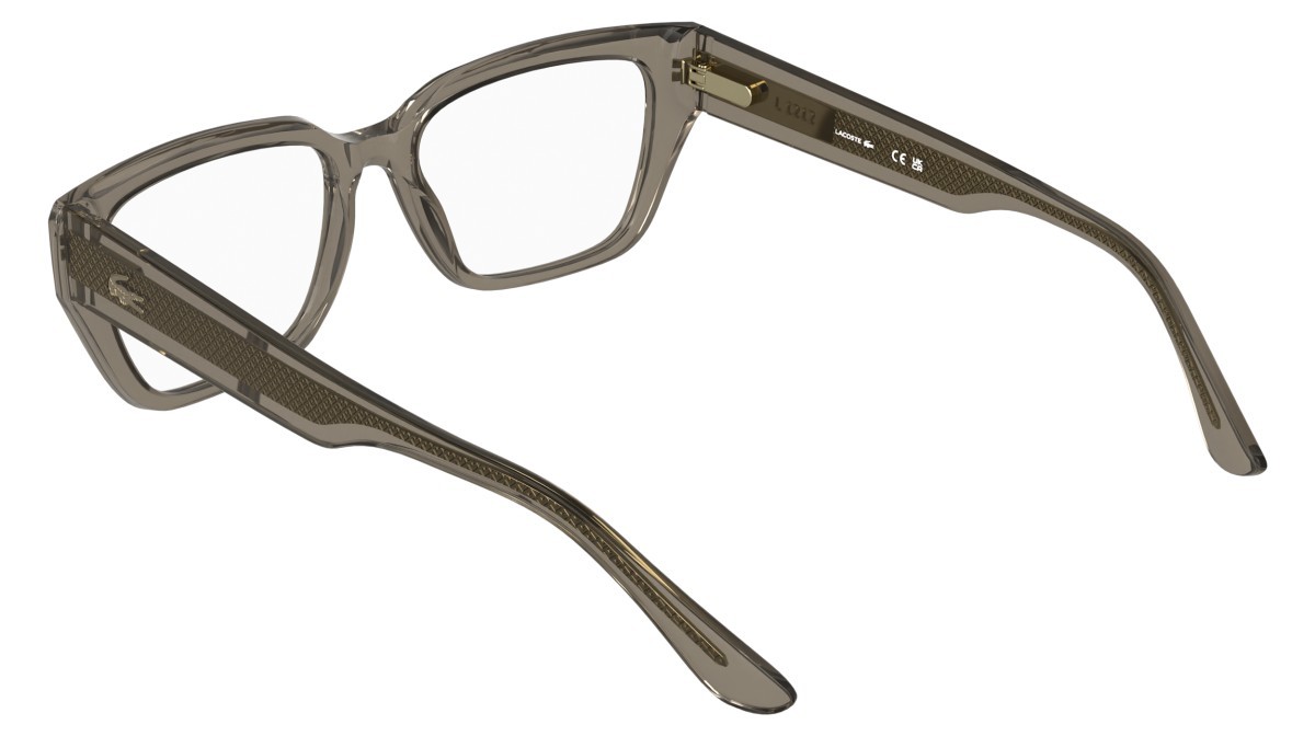 Eyeglasses Lacoste L4014 (202) color transparent taupe shape rectangle 