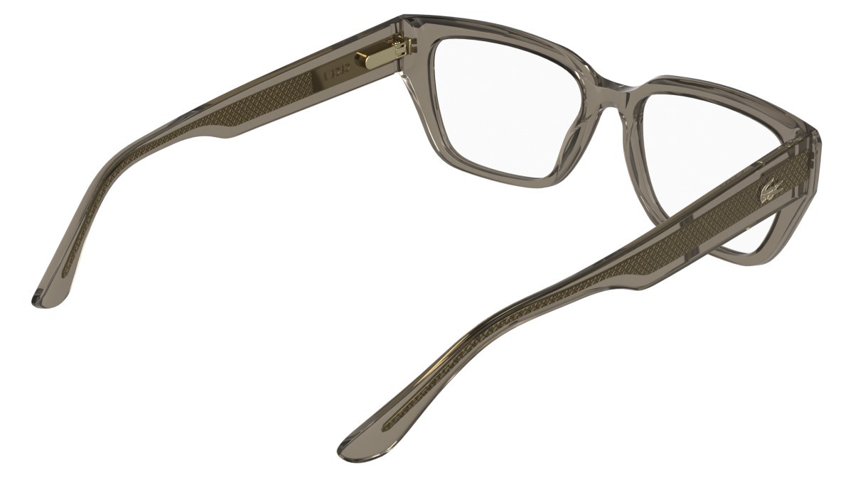 Eyeglasses Lacoste L4014 (202) color transparent taupe shape rectangle 