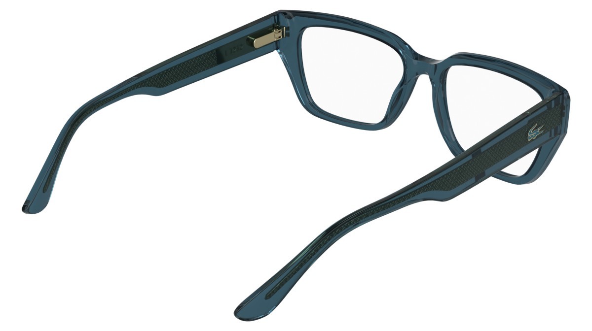 Eyeglasses Lacoste L4014 (410) color transparent blue shape rectangle 