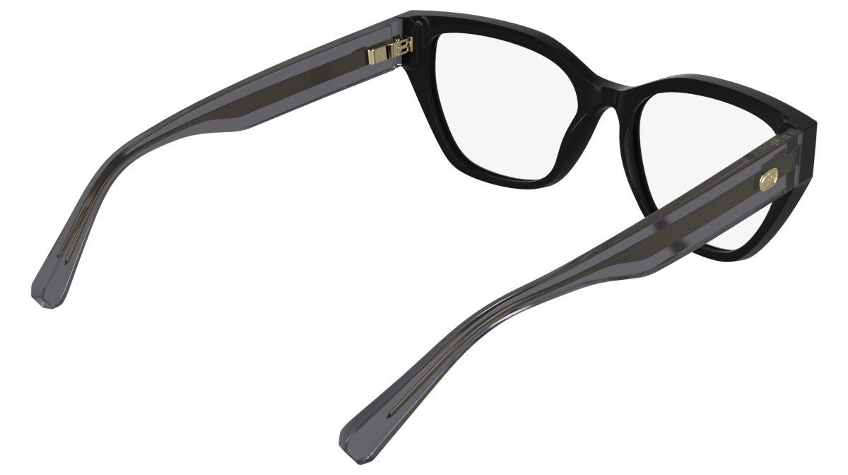 Eyeglasses Lacoste L4015 (001) color black shape butterfly 