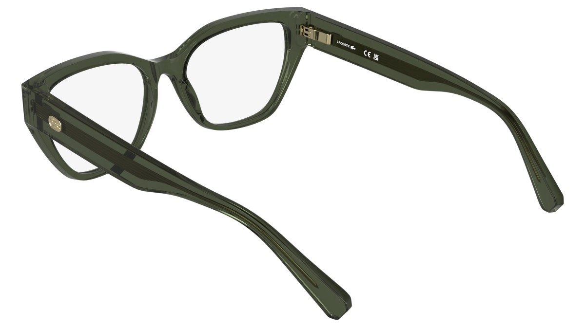 Eyeglasses Lacoste L4015 (341) color transparent sage shape butterfly 