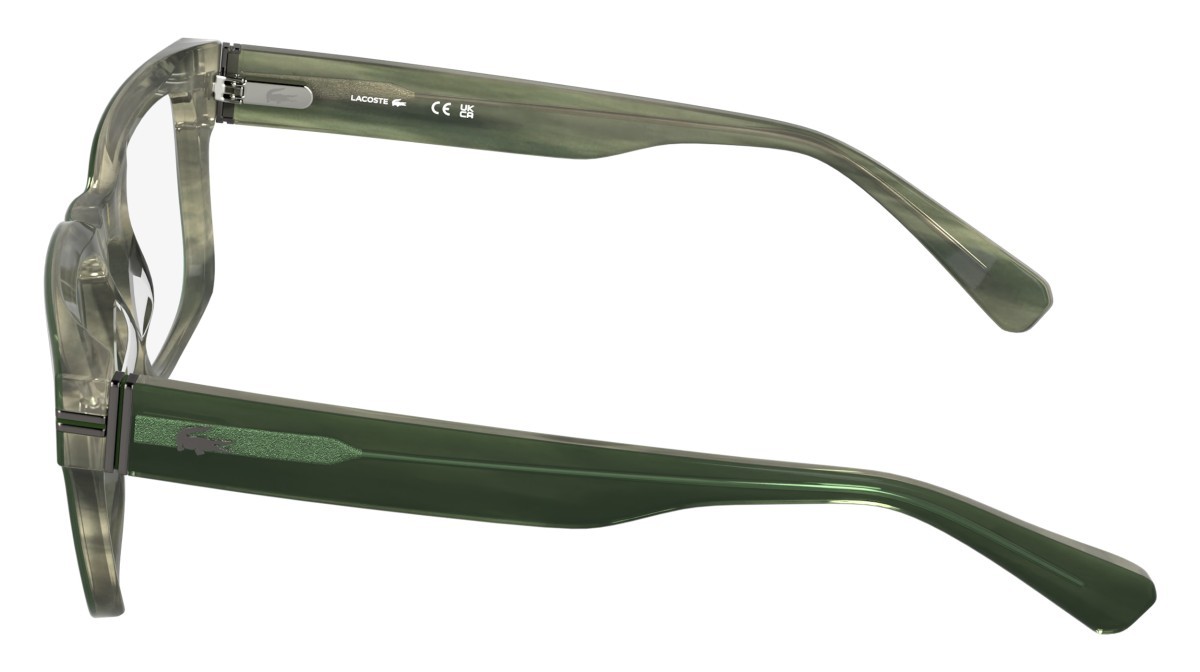 Occhiali da vista Lacoste L4016 (301) colore striped green forma rettangolare 