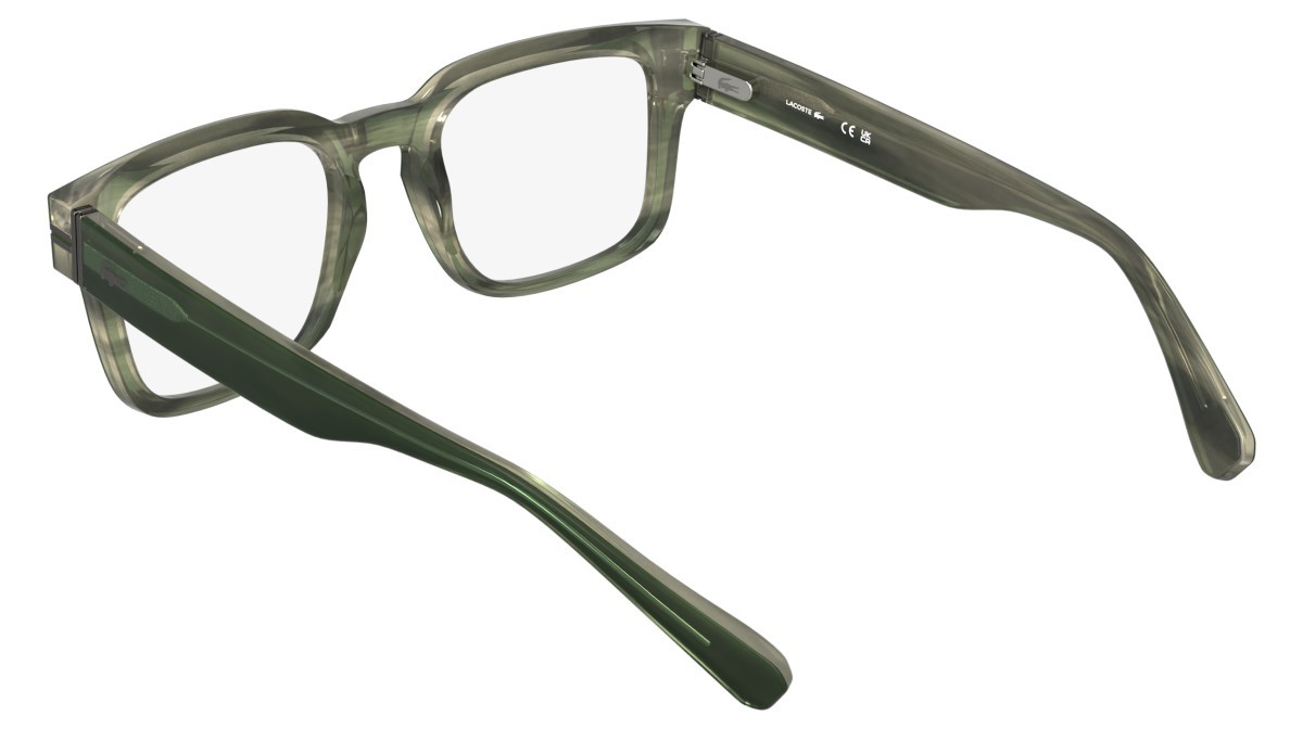 Occhiali da vista Lacoste L4016 (301) colore striped green forma rettangolare 