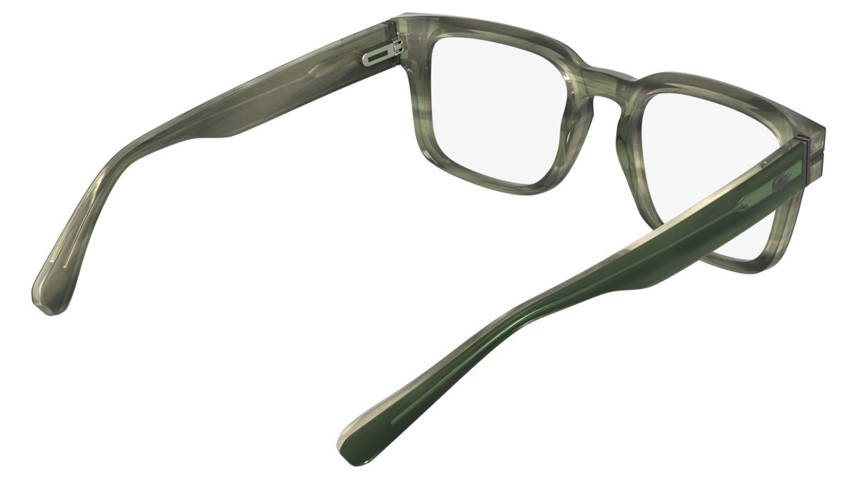 Occhiali da vista Lacoste L4016 (301) colore striped green forma rettangolare 
