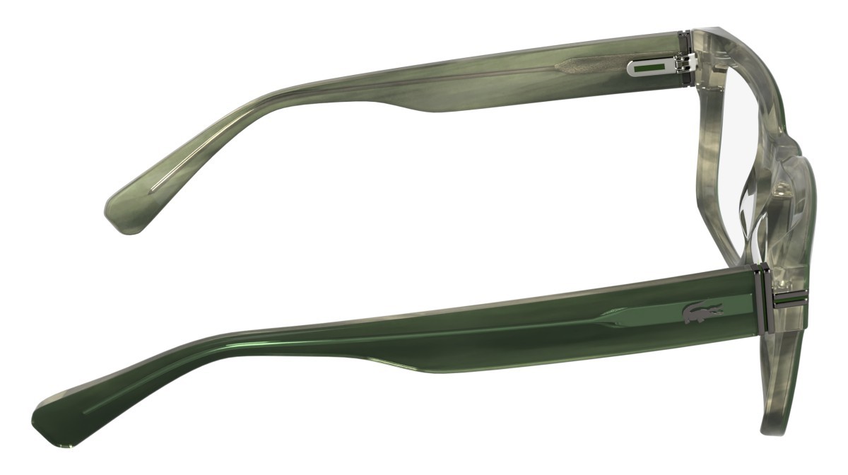 Occhiali da vista Lacoste L4016 (301) colore striped green forma rettangolare 