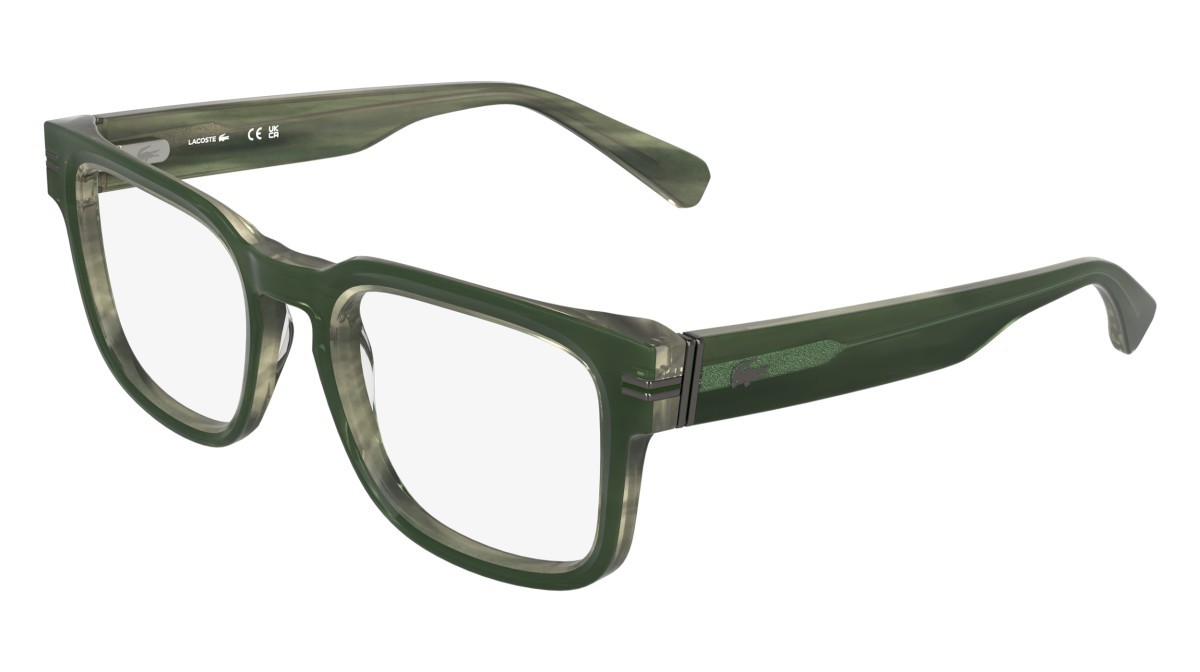 Occhiali da vista Lacoste L4016 (301) colore striped green forma rettangolare 
