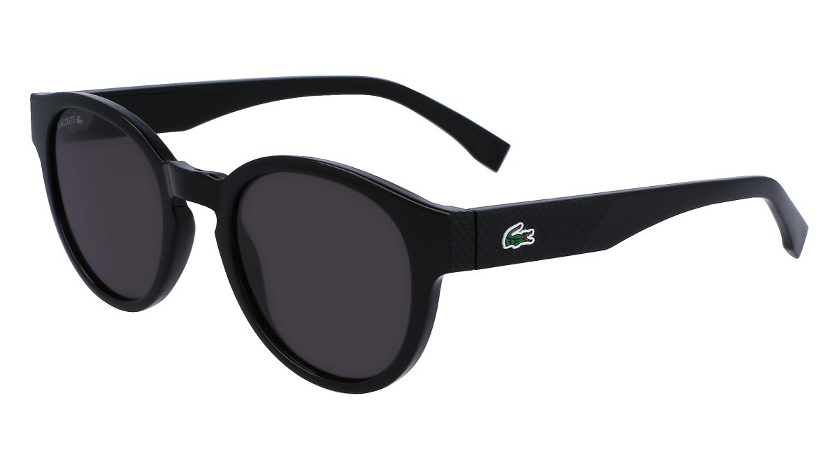 Sonnenbrillen Lacoste L6000S (001) farbe black form oval gläser solid grey