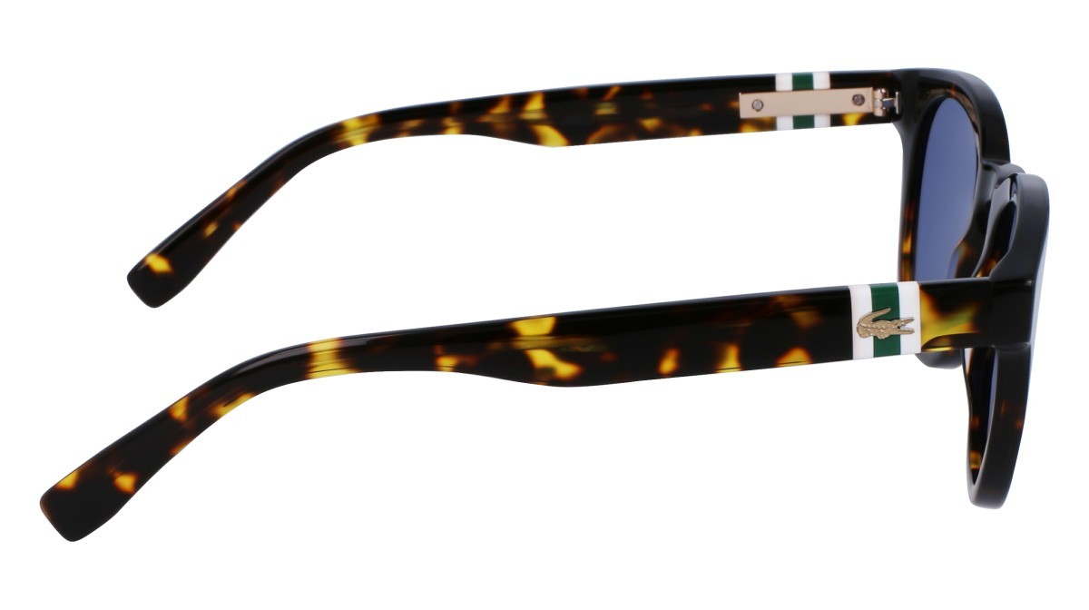 Sonnenbrillen Lacoste L6006S (230) farbe dark havana form oval gläser solid blue