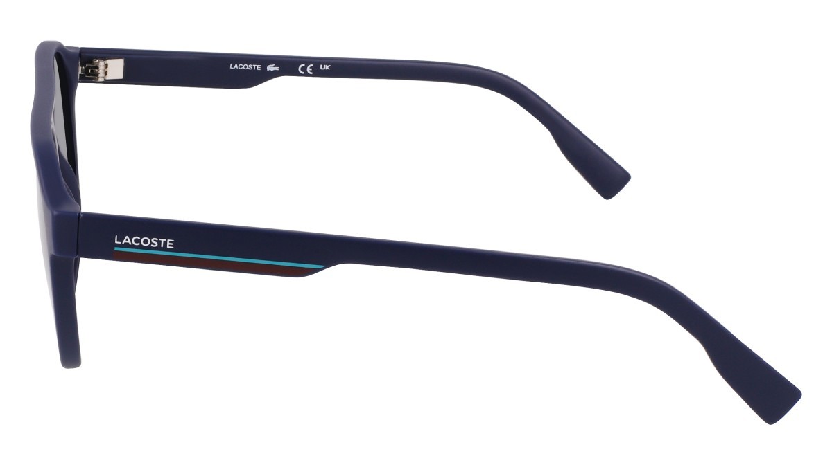 Occhiali da sole Lacoste L6008S N (424) colore matte blue forma ovale 