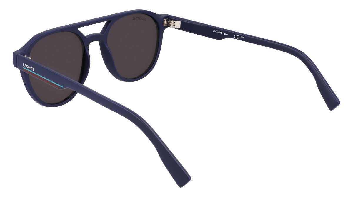 Occhiali da sole Lacoste L6008S N (424) colore matte blue forma ovale 