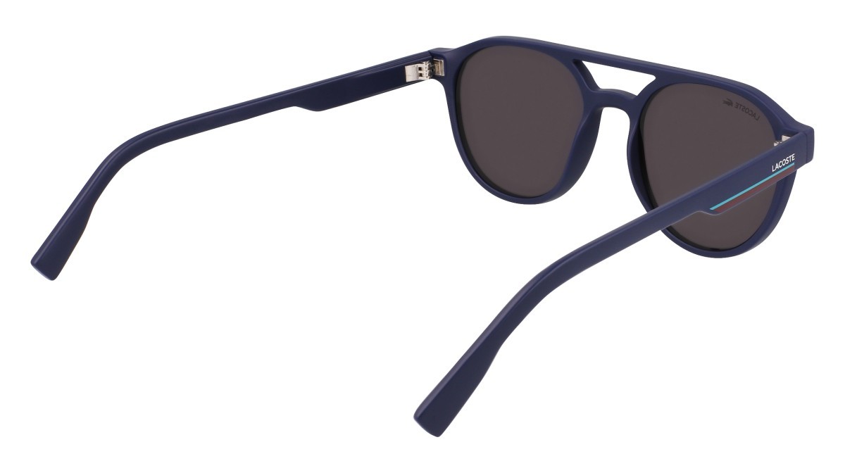 Occhiali da sole Lacoste L6008S N (424) colore matte blue forma ovale 