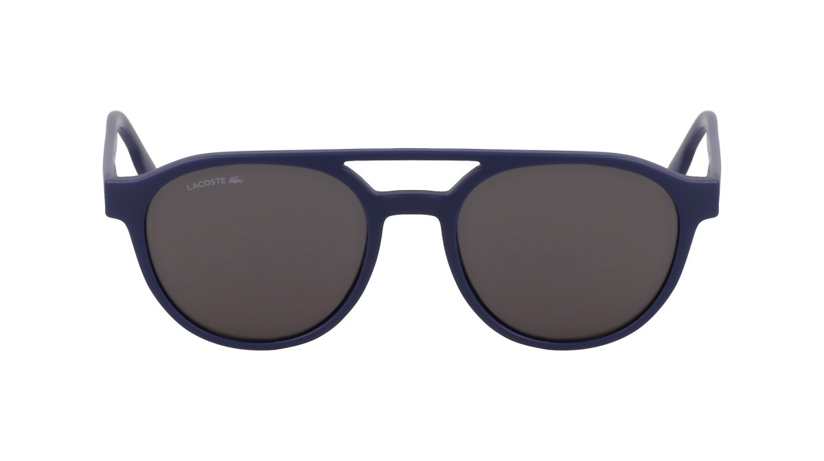Occhiali da sole Lacoste L6008S N (424) colore matte blue forma ovale 