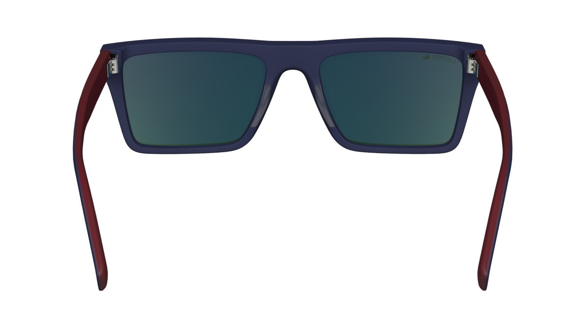 Sonnenbrillen Lacoste L6009S (424) farbe matte blue form rechteckig gläser sold blue flash