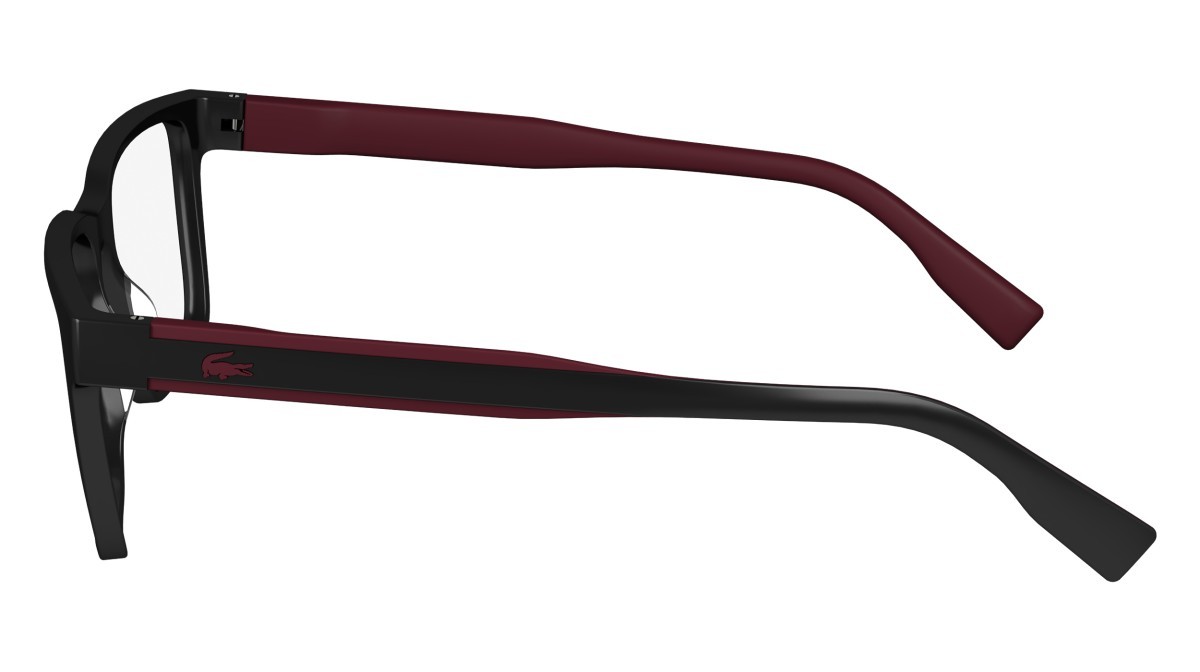 Eyeglasses Lacoste L6010MAG-SET N (001) color shiny black shape rectangle 