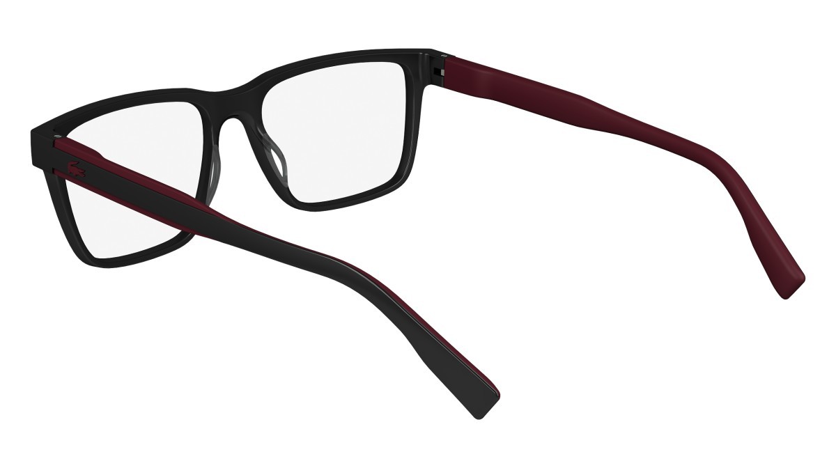 Eyeglasses Lacoste L6010MAG-SET N (001) color shiny black shape rectangle 