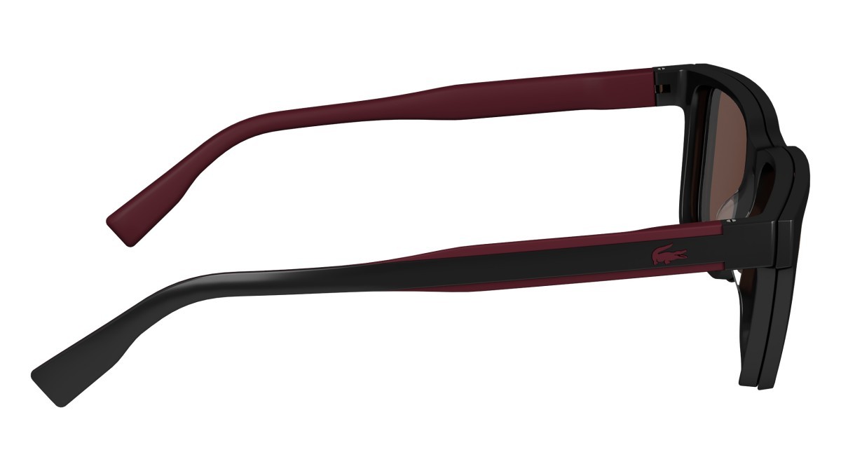 Eyeglasses Lacoste L6010MAG-SET N (001) color shiny black shape rectangle 