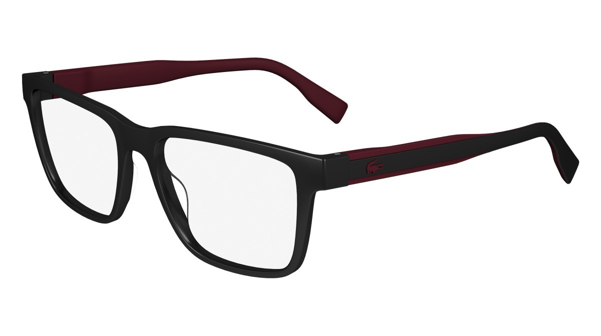 Eyeglasses Lacoste L6010MAG-SET N (001) color shiny black shape rectangle 