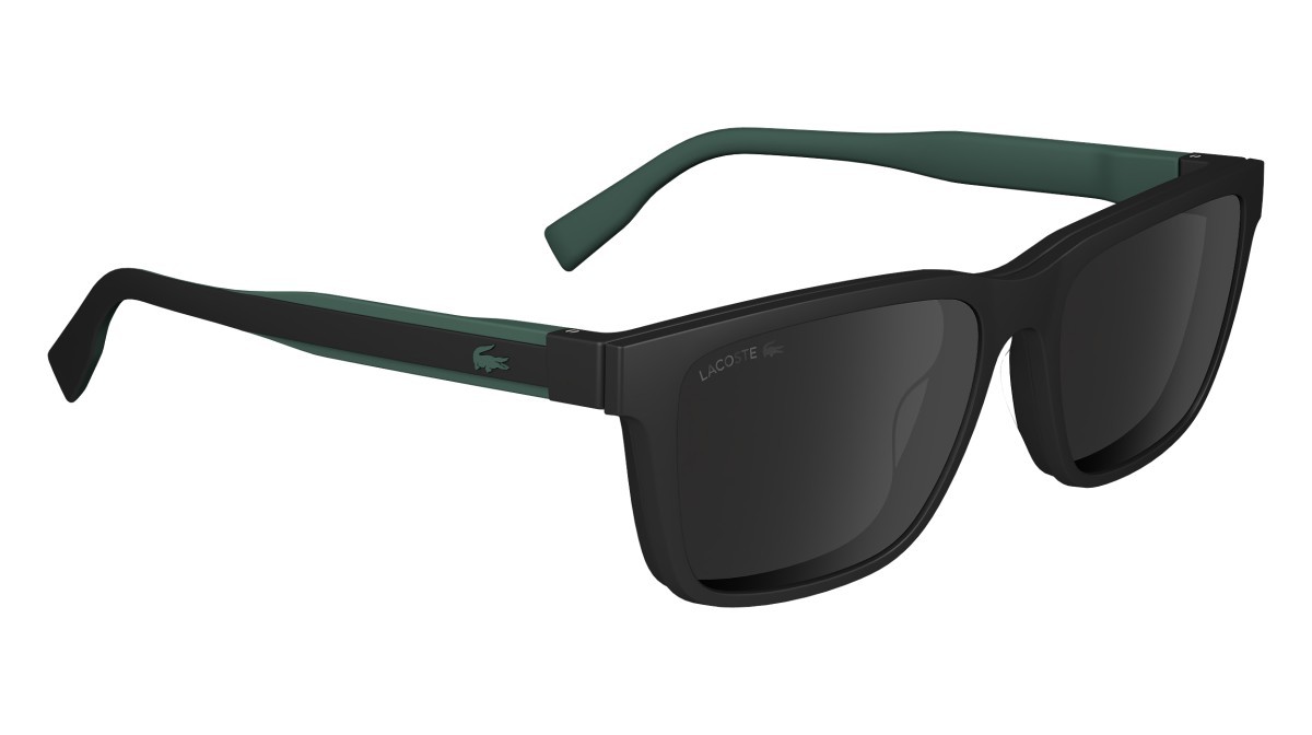 Eyeglasses Lacoste L6010MAG-SET N (002) color matte black shape rectangle 