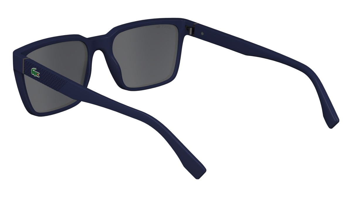 Sunglasses Lacoste L6011S N (424) color blue shape rectangle 