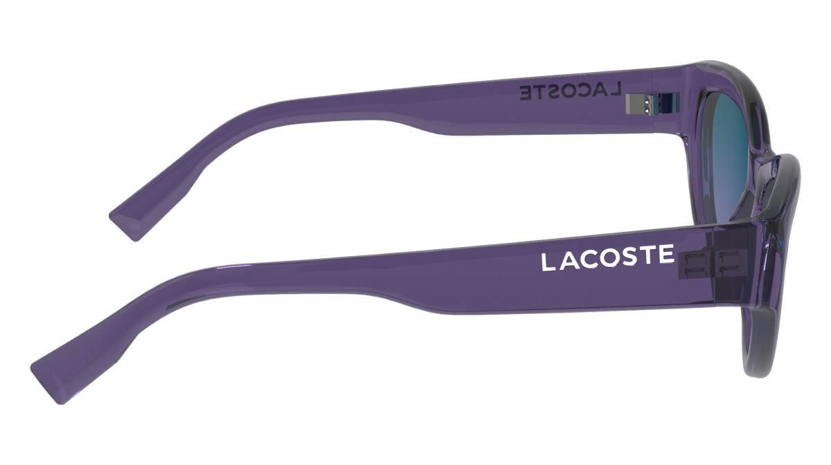 Sonnenbrillen Lacoste L6013S (513) farbe transparent purple form cat-eye gläser gradient blue purple