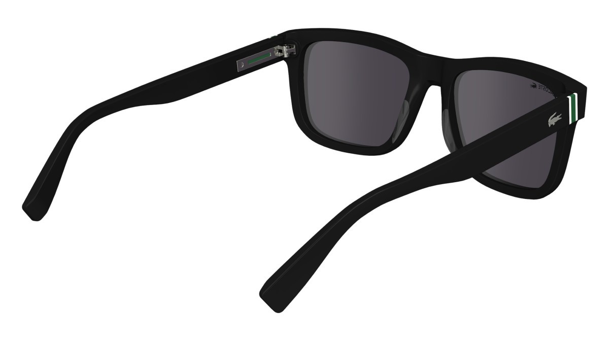 Sonnenbrillen Lacoste L6014S (001) farbe black form rechteckig gläser grey
