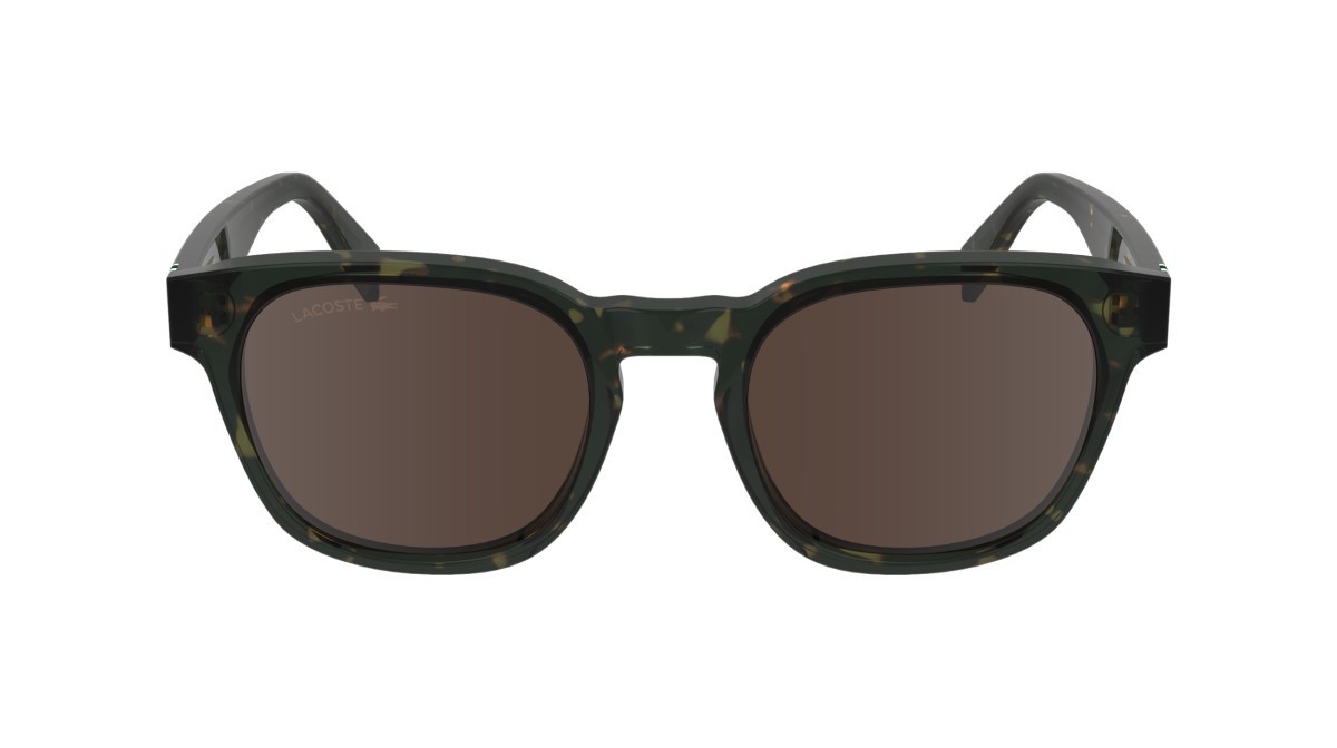 Sonnenbrillen Lacoste L6015S (230) farbe dark havana form rechteckig gläser brown