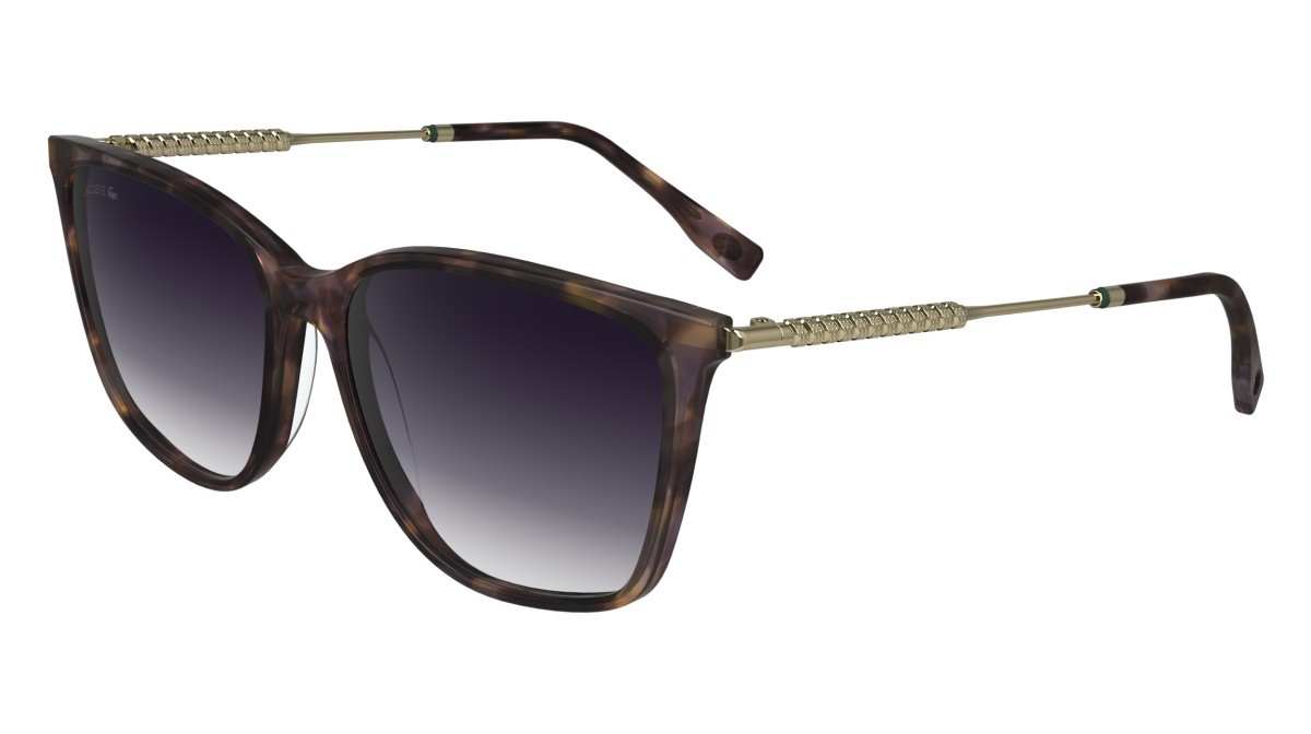 Sonnenbrillen Lacoste L6016S (219) farbe purple havana form rechteckig gläser gradient purple