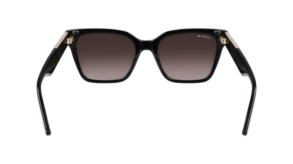 Sonnenbrillen Lacoste L6022S (001) farbe black form rechteckig gläser gradient grey