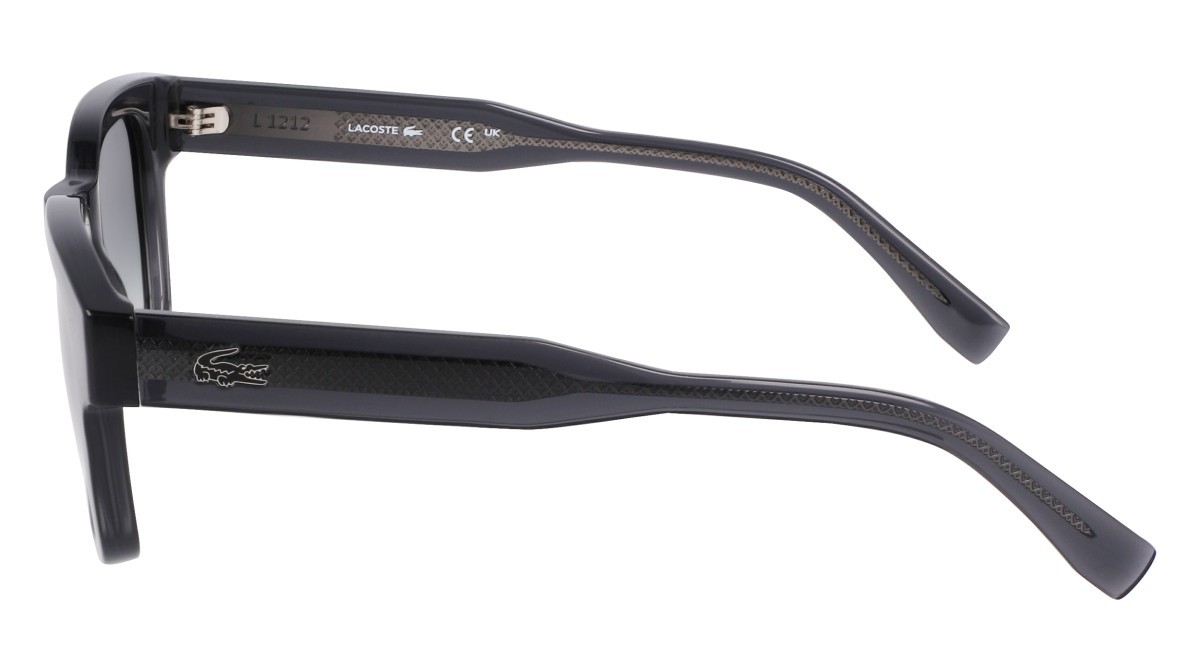 Sunglasses Lacoste L6023S (035) color grey shape oval lenses gradient petrol
