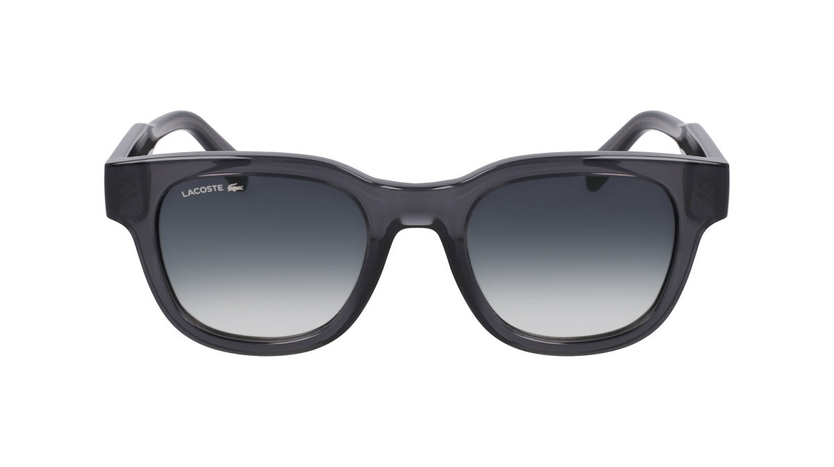 Sunglasses Lacoste L6023S (035) color grey shape oval lenses gradient petrol