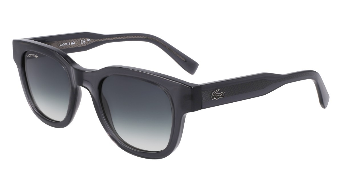 Sunglasses Lacoste L6023S (035) color grey shape oval lenses gradient petrol