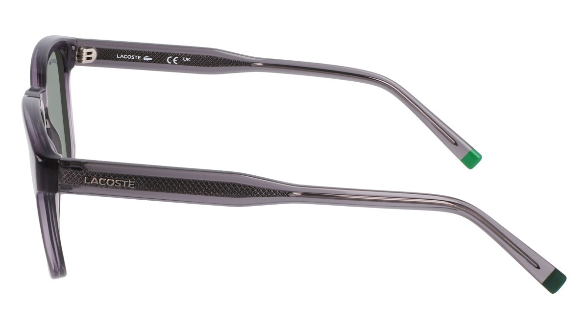 Sunglasses Lacoste L6026S N (035) color transparent grey shape rectangle 