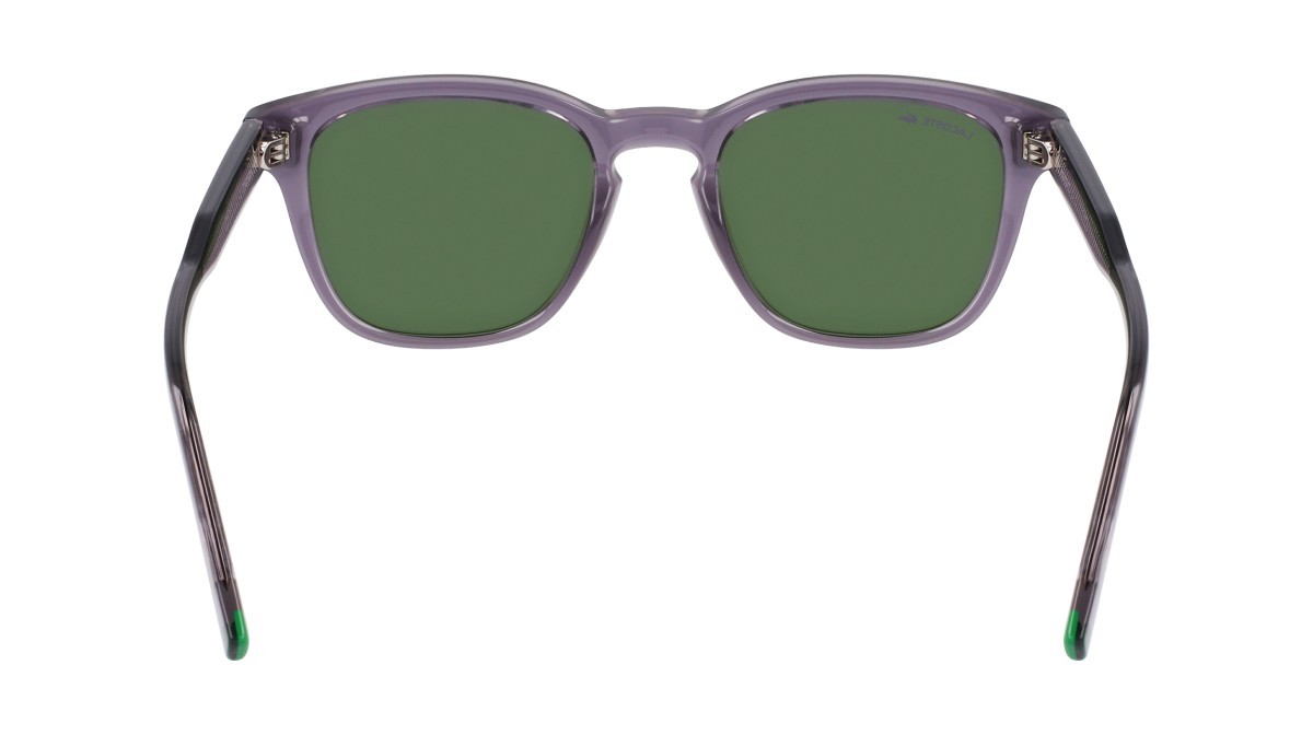 Sunglasses Lacoste L6026S N (035) color transparent grey shape rectangle 
