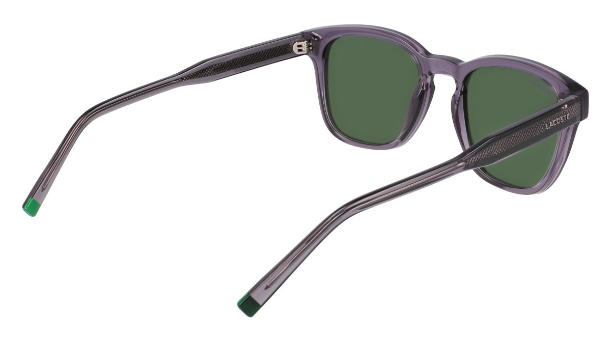 Sunglasses Lacoste L6026S N (035) color transparent grey shape rectangle 