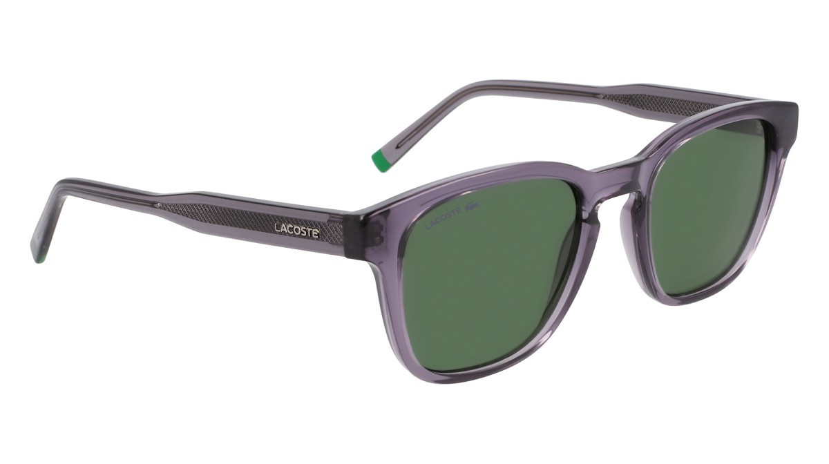 Sunglasses Lacoste L6026S N (035) color transparent grey shape rectangle 