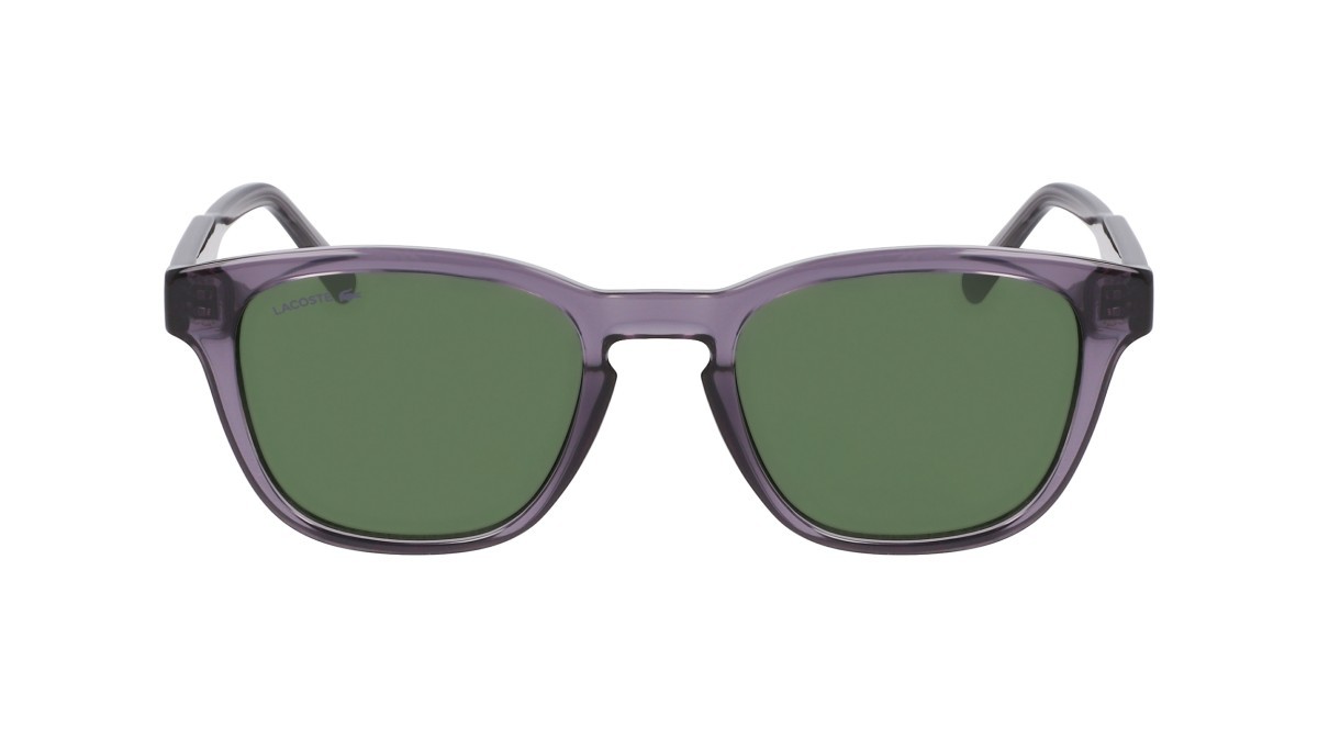 Sunglasses Lacoste L6026S N (035) color transparent grey shape rectangle 