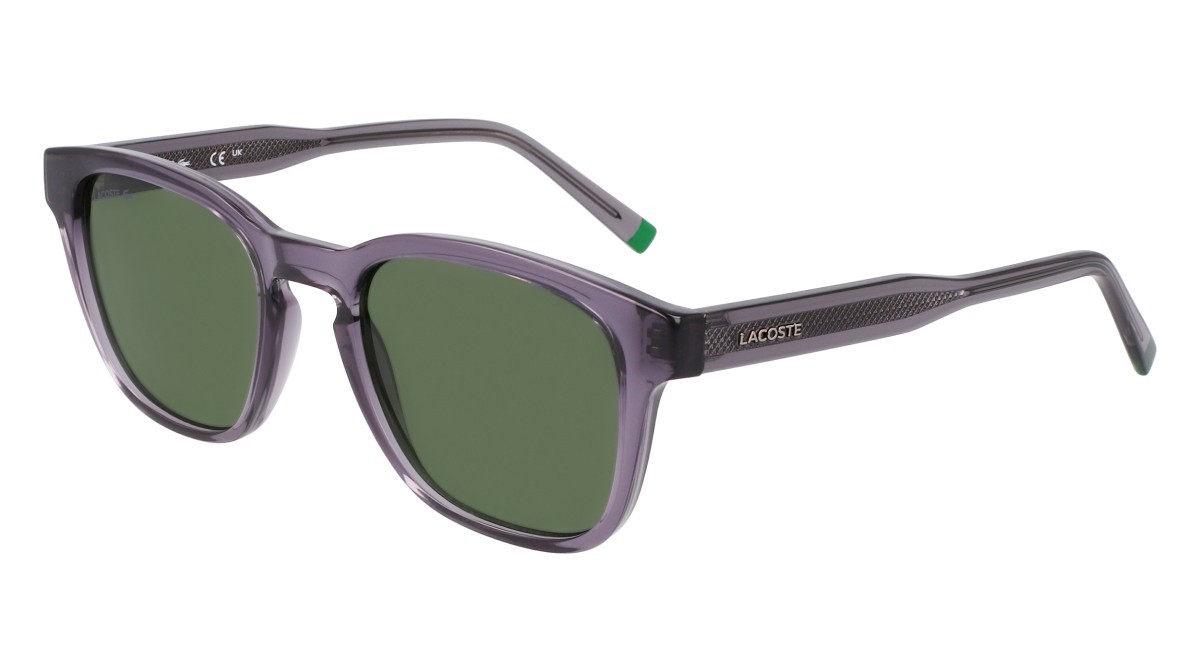 Sunglasses Lacoste L6026S N (035) color transparent grey shape rectangle 