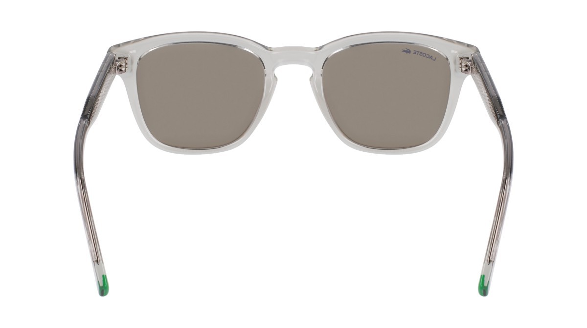 Sunglasses Lacoste L6026S N (038) color light grey shape rectangle 