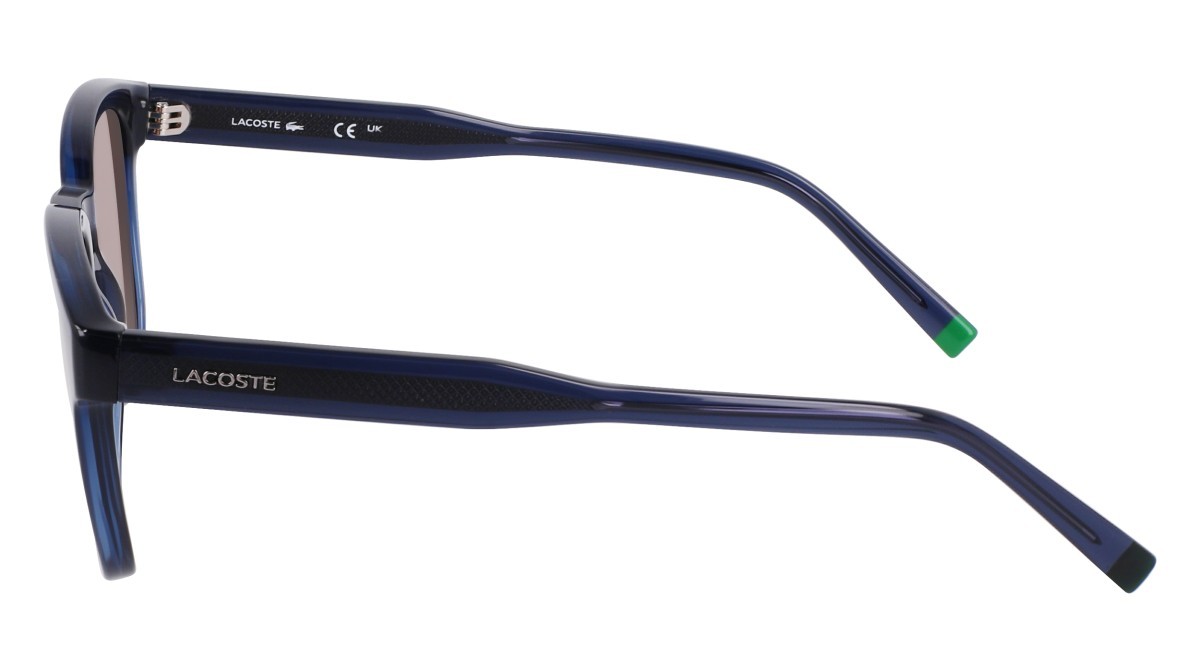 Sunglasses Lacoste L6026S N (410) color transparent blue shape rectangle 