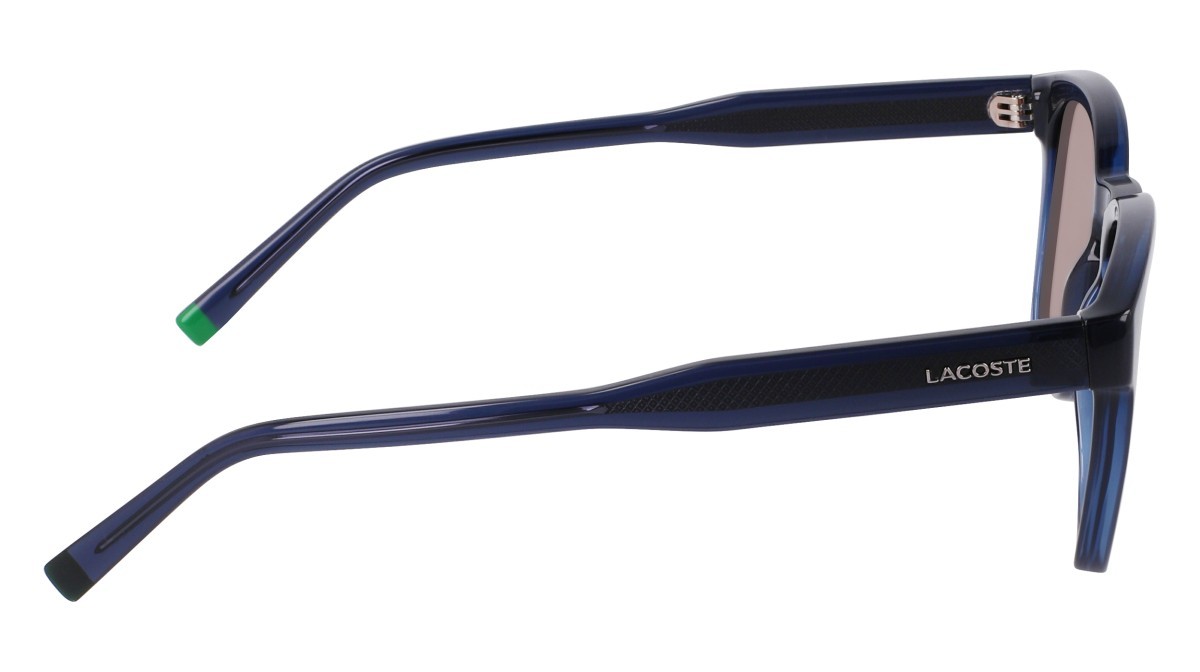 Sunglasses Lacoste L6026S N (410) color transparent blue shape rectangle 