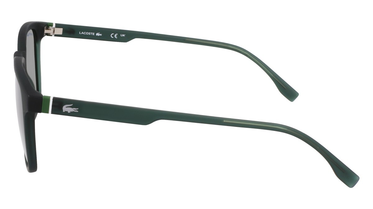 Sunglasses Lacoste L6029S (301) color matte green shape rectangle lenses solid green
