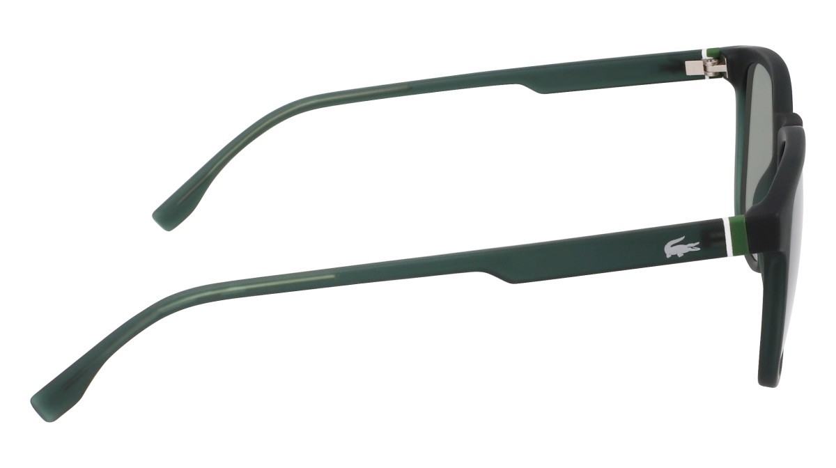 Sunglasses Lacoste L6029S (301) color matte green shape rectangle lenses solid green