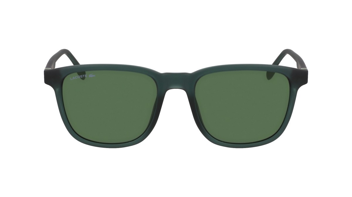 Sunglasses Lacoste L6029S (301) color matte green shape rectangle lenses solid green