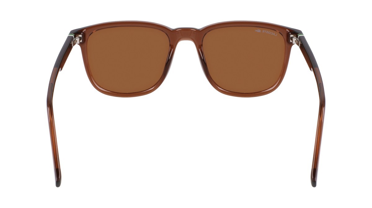 Sunglasses Lacoste L6029S N (210) color transparent brown shape rectangle 