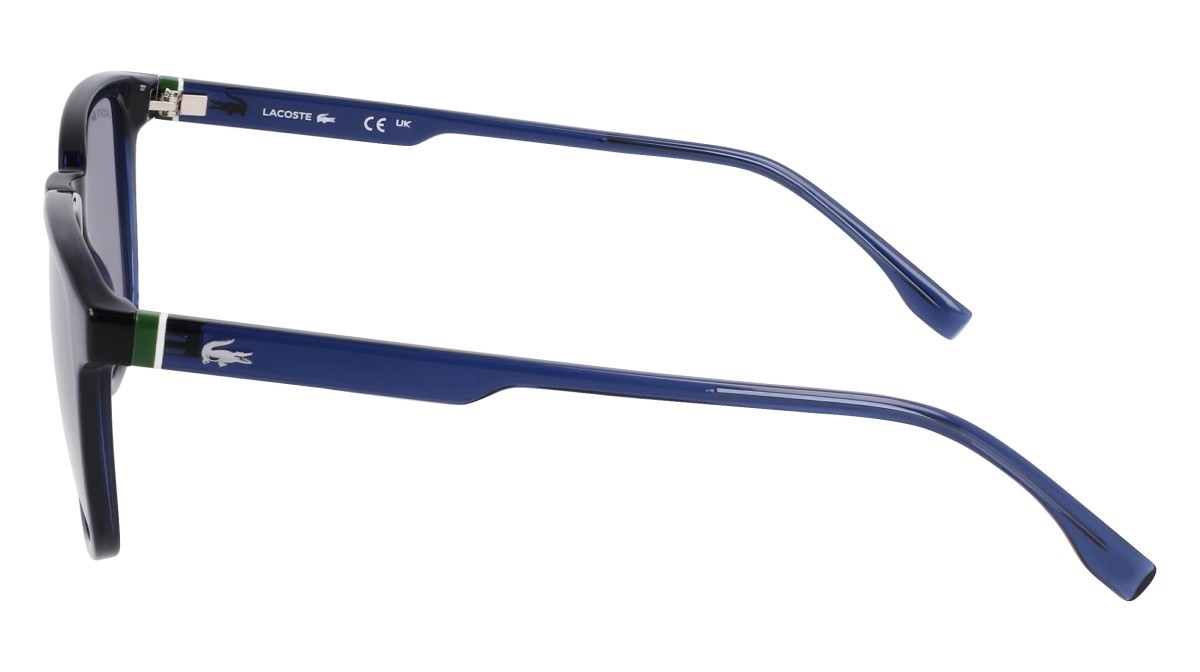 Sunglasses Lacoste L6029S N (410) color transparent blue shape rectangle 