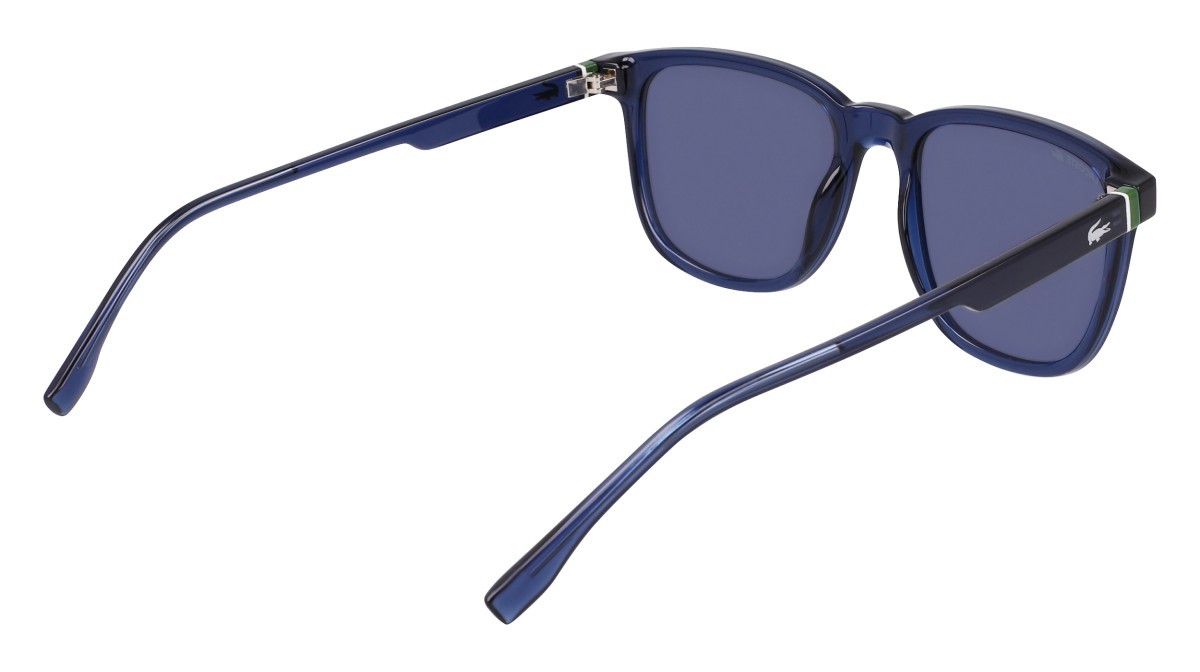 Sunglasses Lacoste L6029S N (410) color transparent blue shape rectangle 